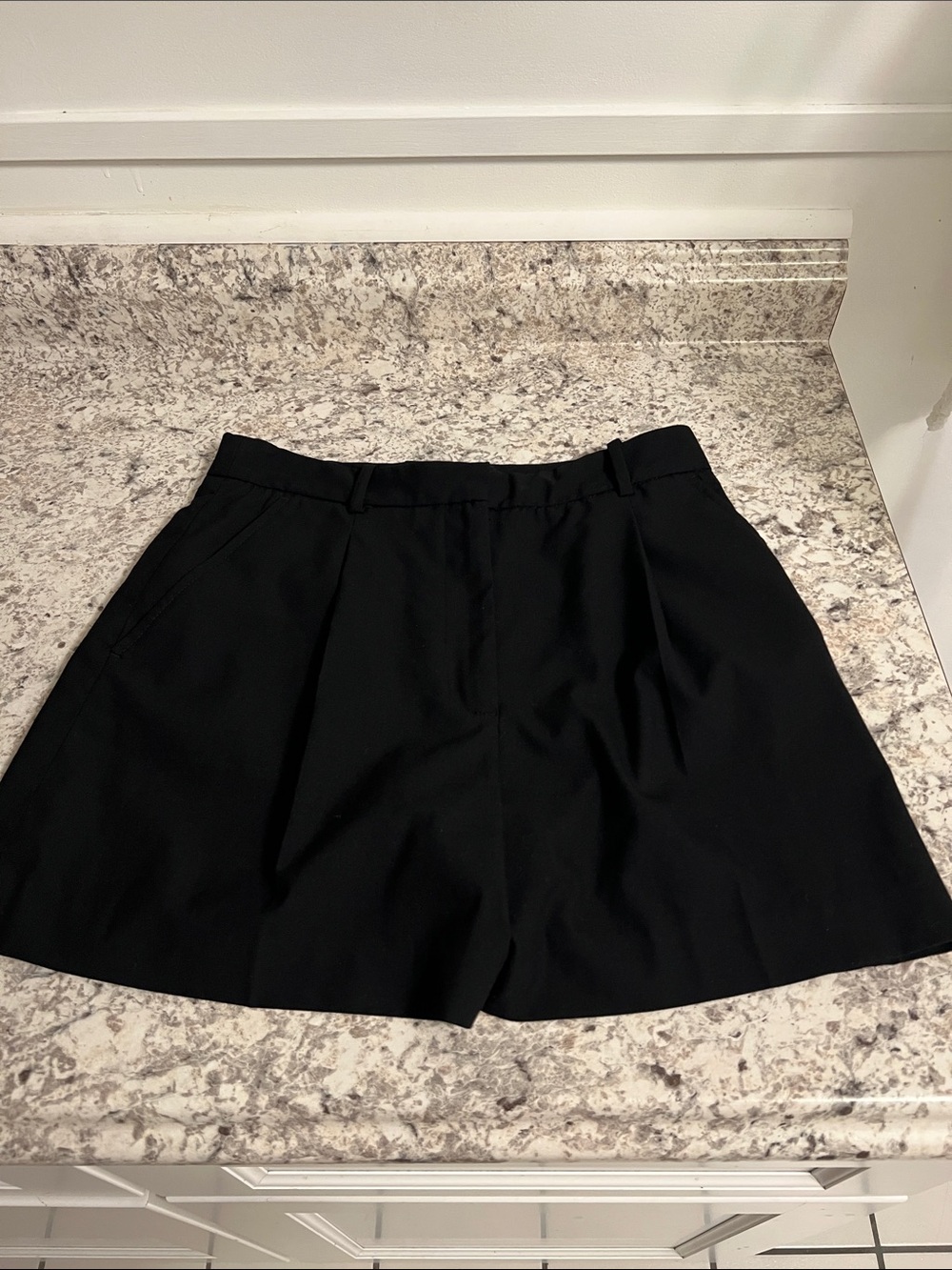 Zara Black Dress High Waist Shorts